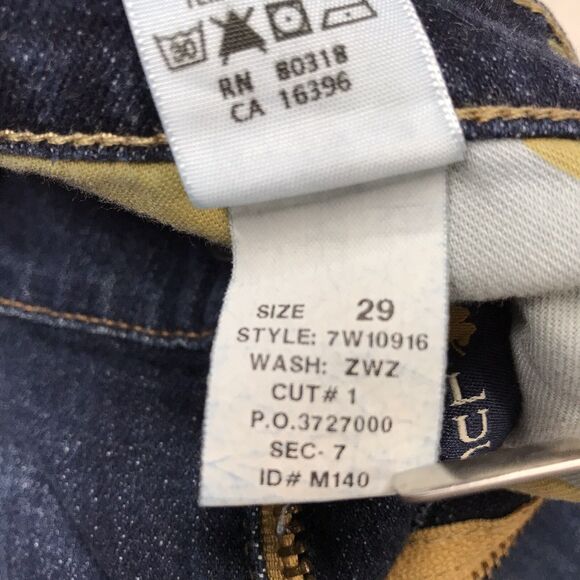 LUCKY Janet Sweet Straight Crop Jean Women 8/29 (36x26) Whisker Denim Blue Ankle - Picture 14 of 16